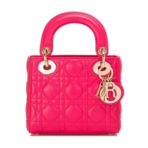 hot pink lady dior bag|christian Dior pink bag.